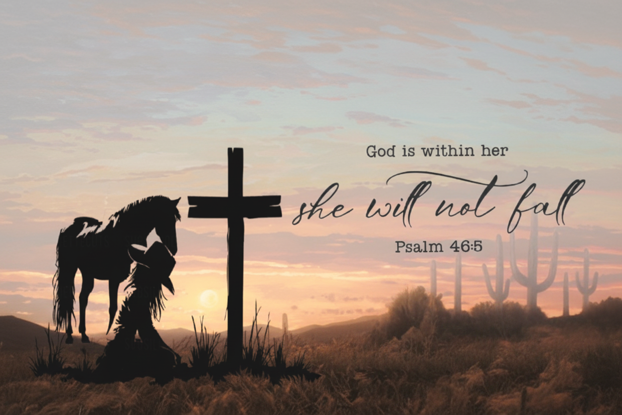 Rustic Faith Creations Hero Banner with Scripture